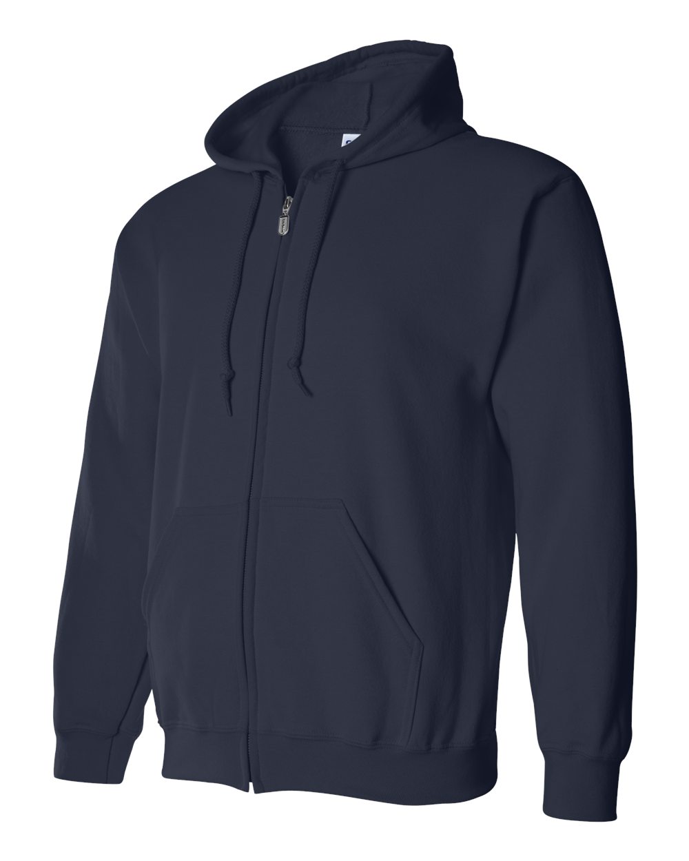 Unisex Heavy Blend™ Full-Zip Hooded Sweatshirt - Side - B22460653 - Navy