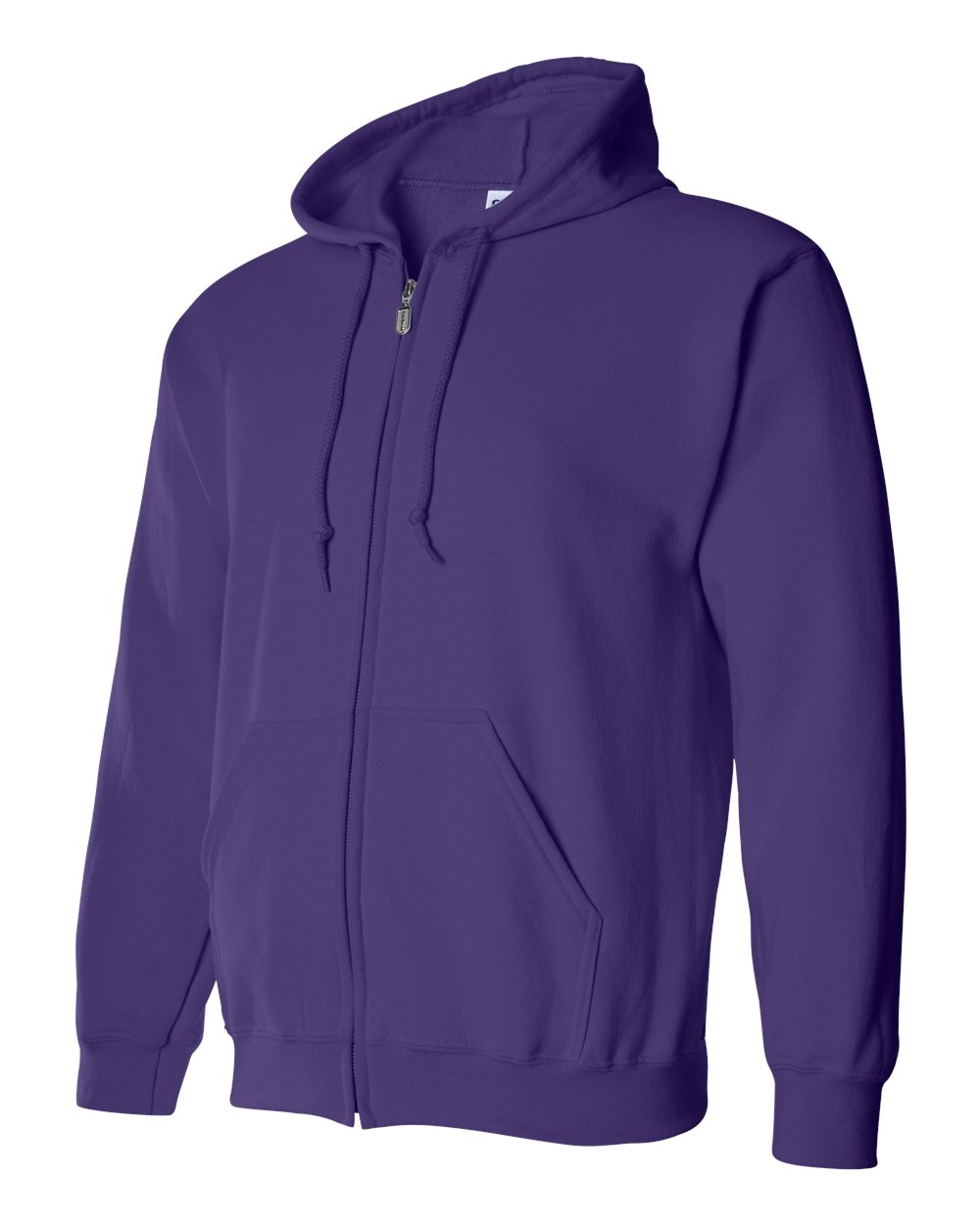 Unisex Heavy Blend™ Full-Zip Hooded Sweatshirt - Side - B22460673 - Purple