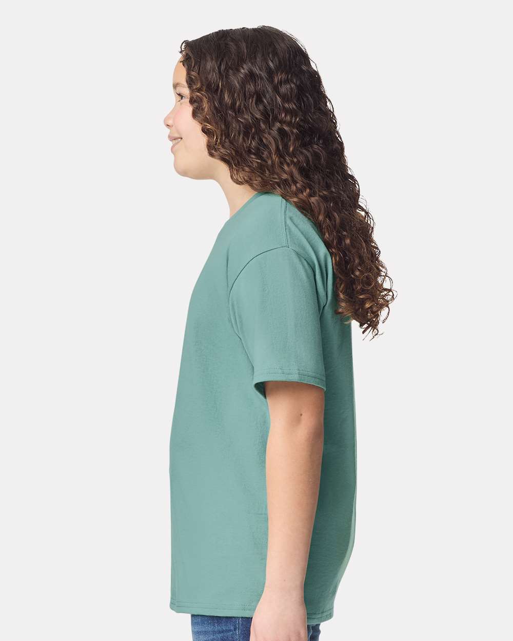 Youth Heavy Cotton™ T-Shirt - OnModelSide - B31560432 - Aquatic