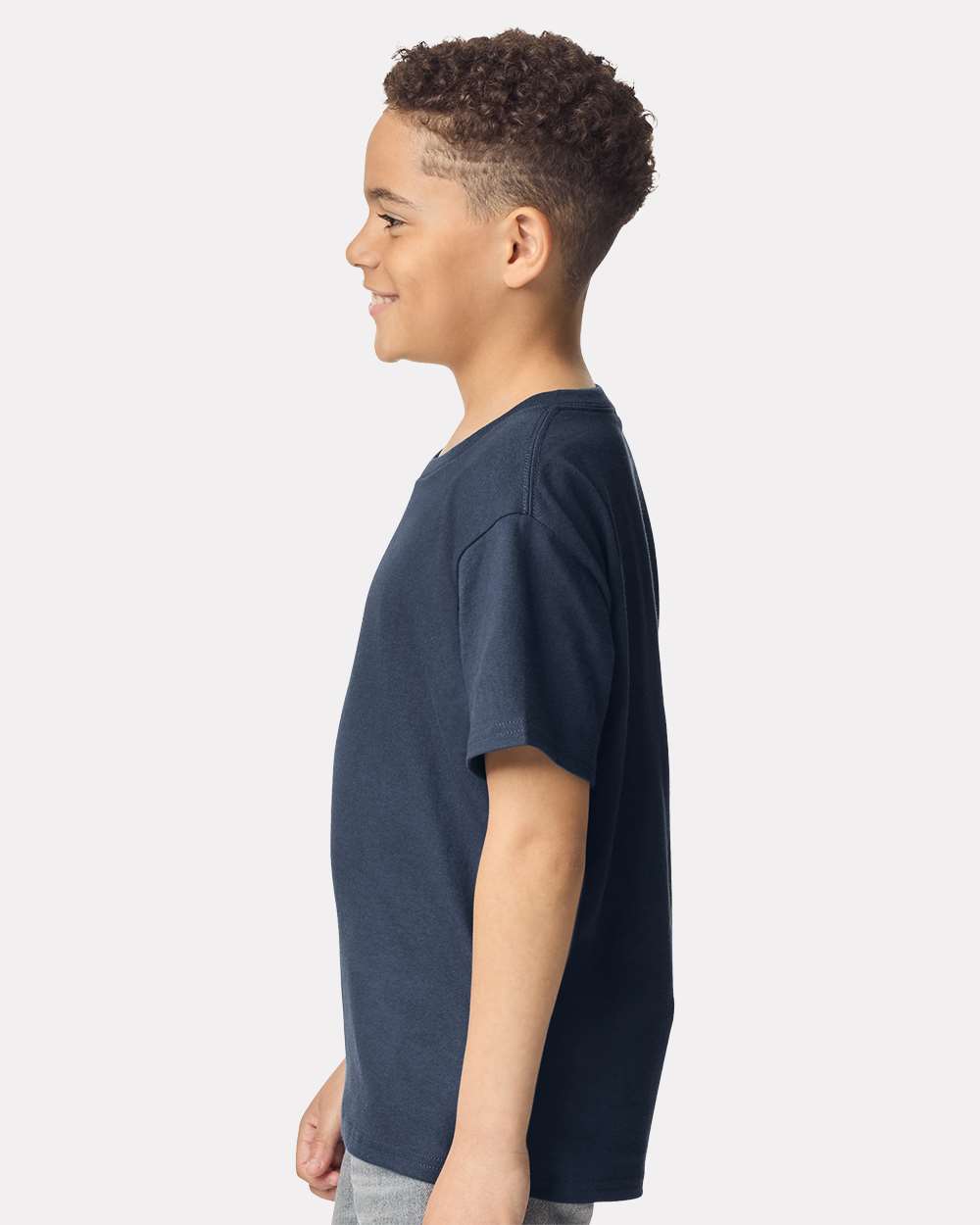 Youth Heavy Cotton™ T-Shirt - OnModelSide - B31560812 - Blue Dusk