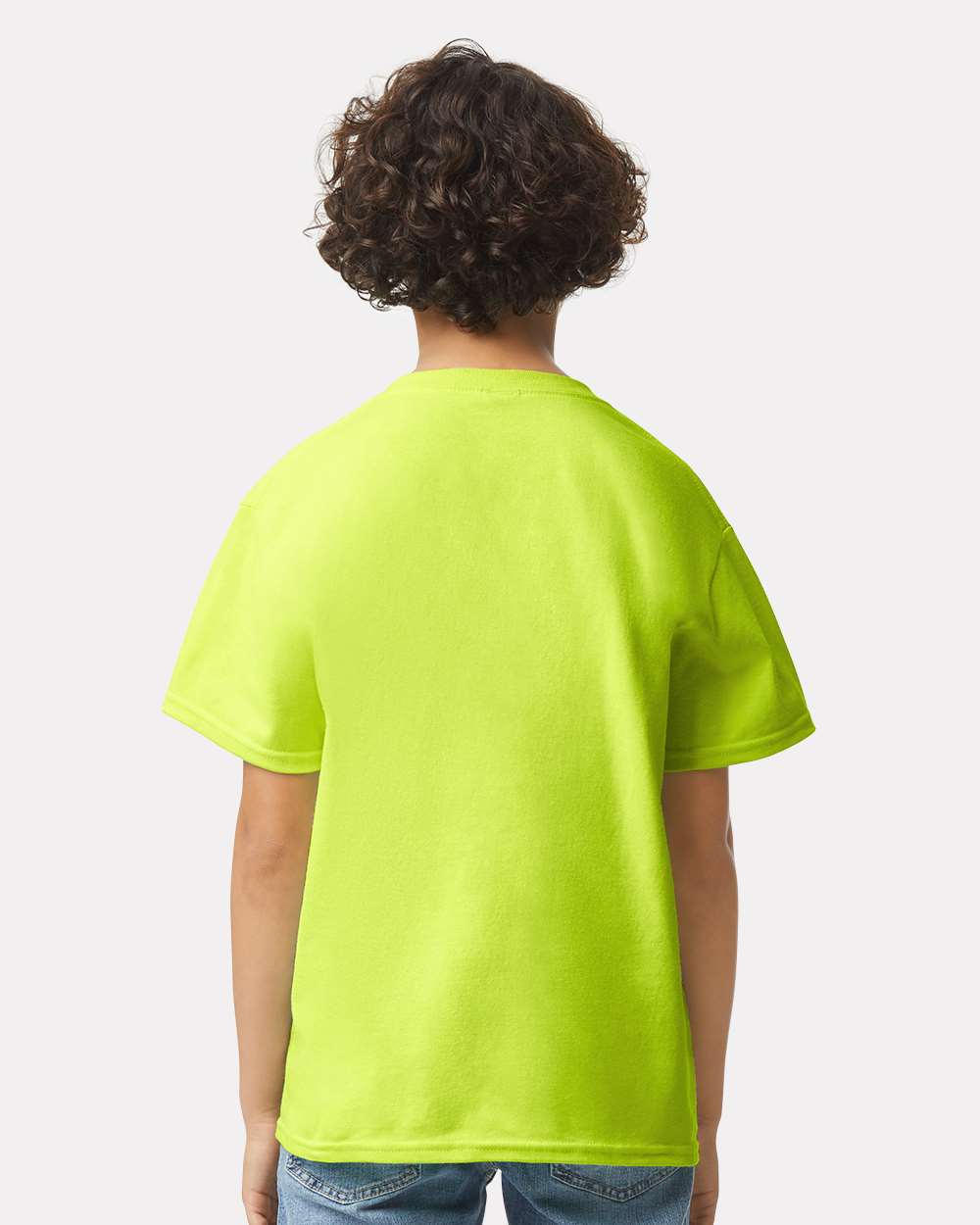 Youth Ultra Cotton® T-Shirt - OnModelBack - B31660162 - Safety Green