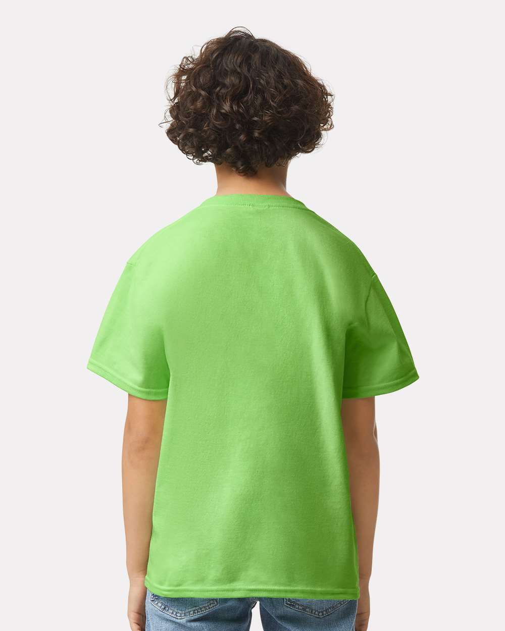 Youth Ultra Cotton® T-Shirt - OnModelBack - B31660172 - Lime