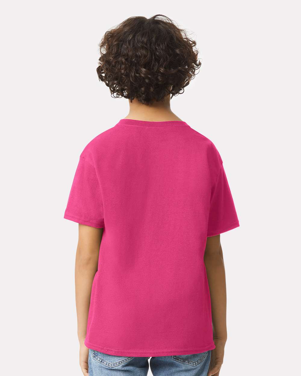 Youth Ultra Cotton® T-Shirt - OnModelBack - B31660692 - Heliconia