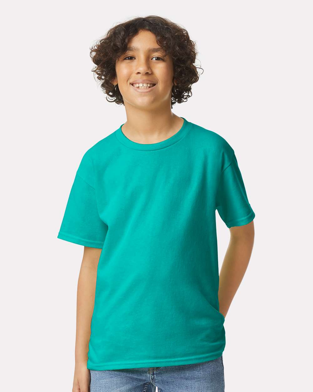 Youth Ultra Cotton® T-Shirt - OnModelFront - B31660592 - Jade Dome