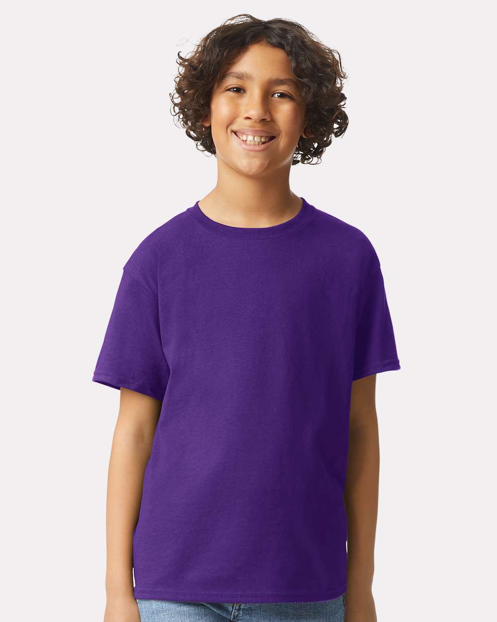 Youth Ultra Cotton® T-Shirt - OnModelFront - B31660672 - Purple