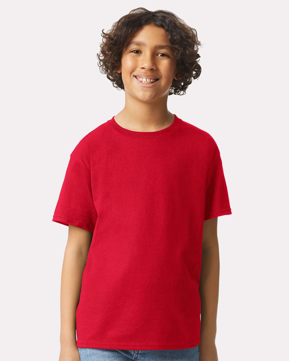 Youth Ultra Cotton® T-Shirt - OnModelFront - B31660702 - Red