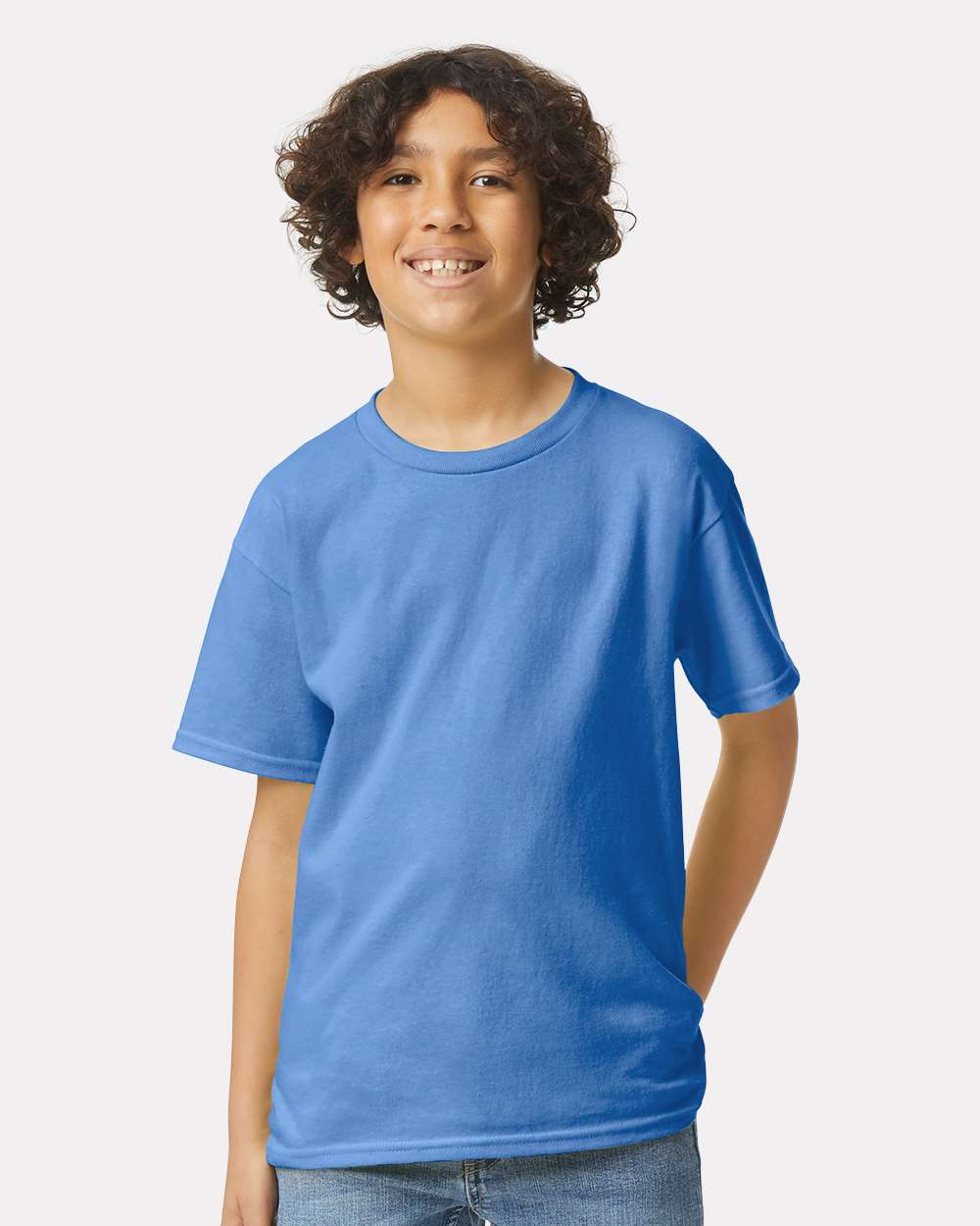 Youth Ultra Cotton® T-Shirt - OnModelFront - B31660712 - Iris