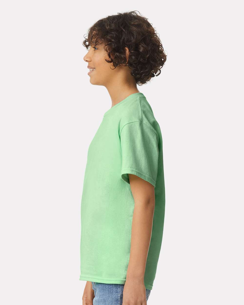 Youth Ultra Cotton® T-Shirt - OnModelSide - B31660112 - Mint Green