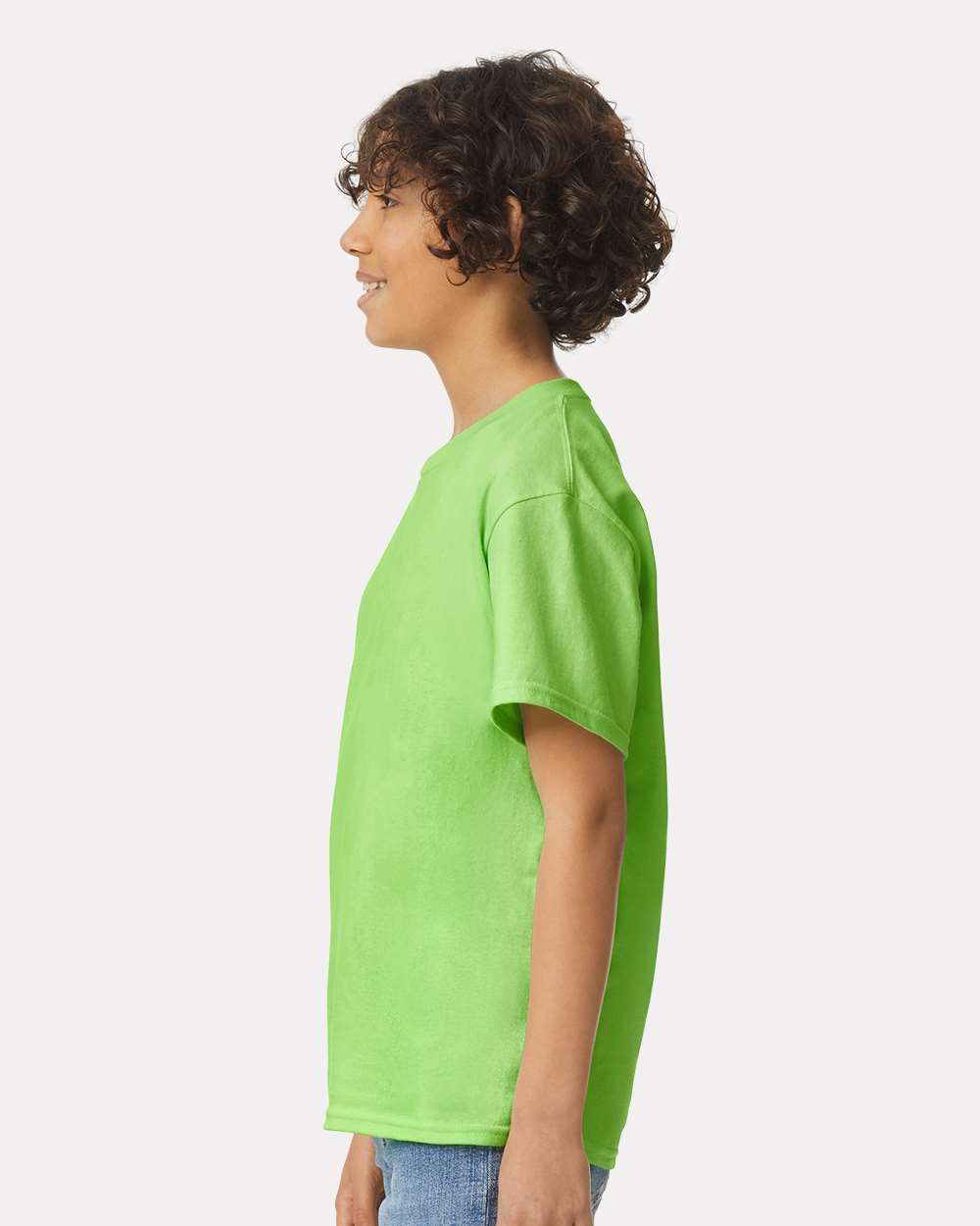 Youth Ultra Cotton® T-Shirt - OnModelSide - B31660172 - Lime