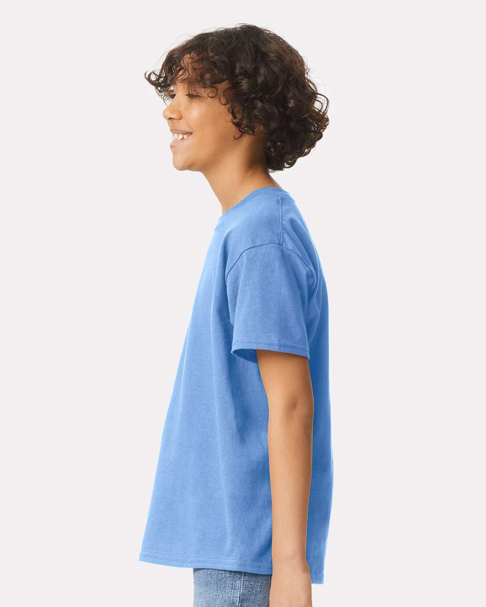 Youth Ultra Cotton® T-Shirt - OnModelSide - B31660262 - Carolina Blue