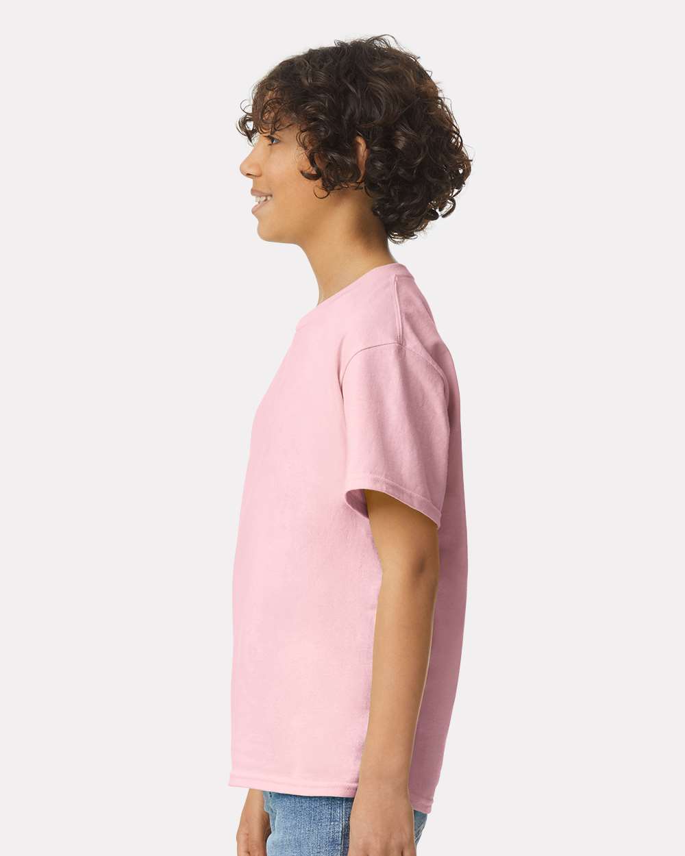 Youth Ultra Cotton® T-Shirt - OnModelSide - B31660302 - Light Pink
