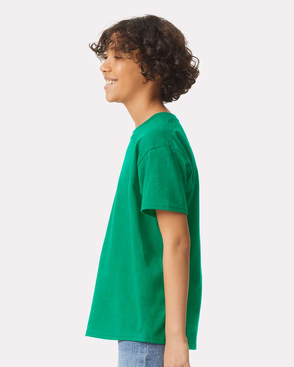 Youth Ultra Cotton® T-Shirt - OnModelSide - B31660602 - Kelly Green