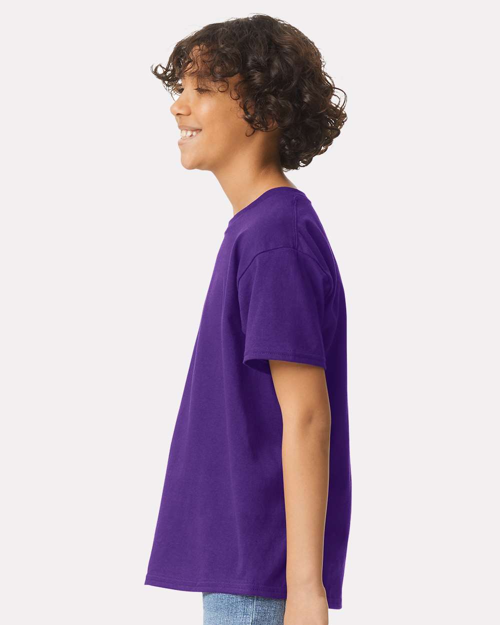 Youth Ultra Cotton® T-Shirt - OnModelSide - B31660672 - Purple