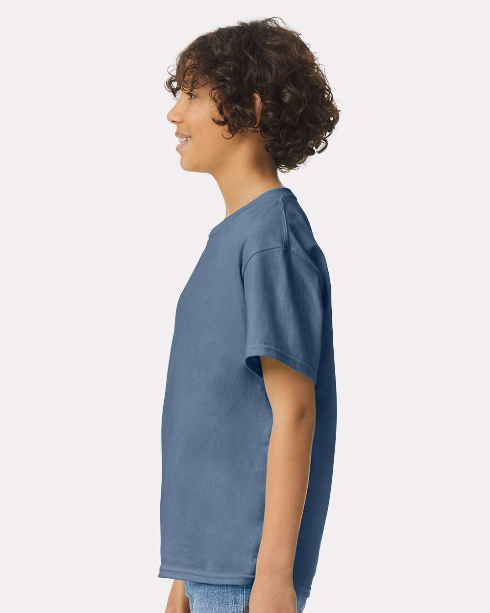 Youth Ultra Cotton® T-Shirt - OnModelSide - B31660682 - Indigo Blue