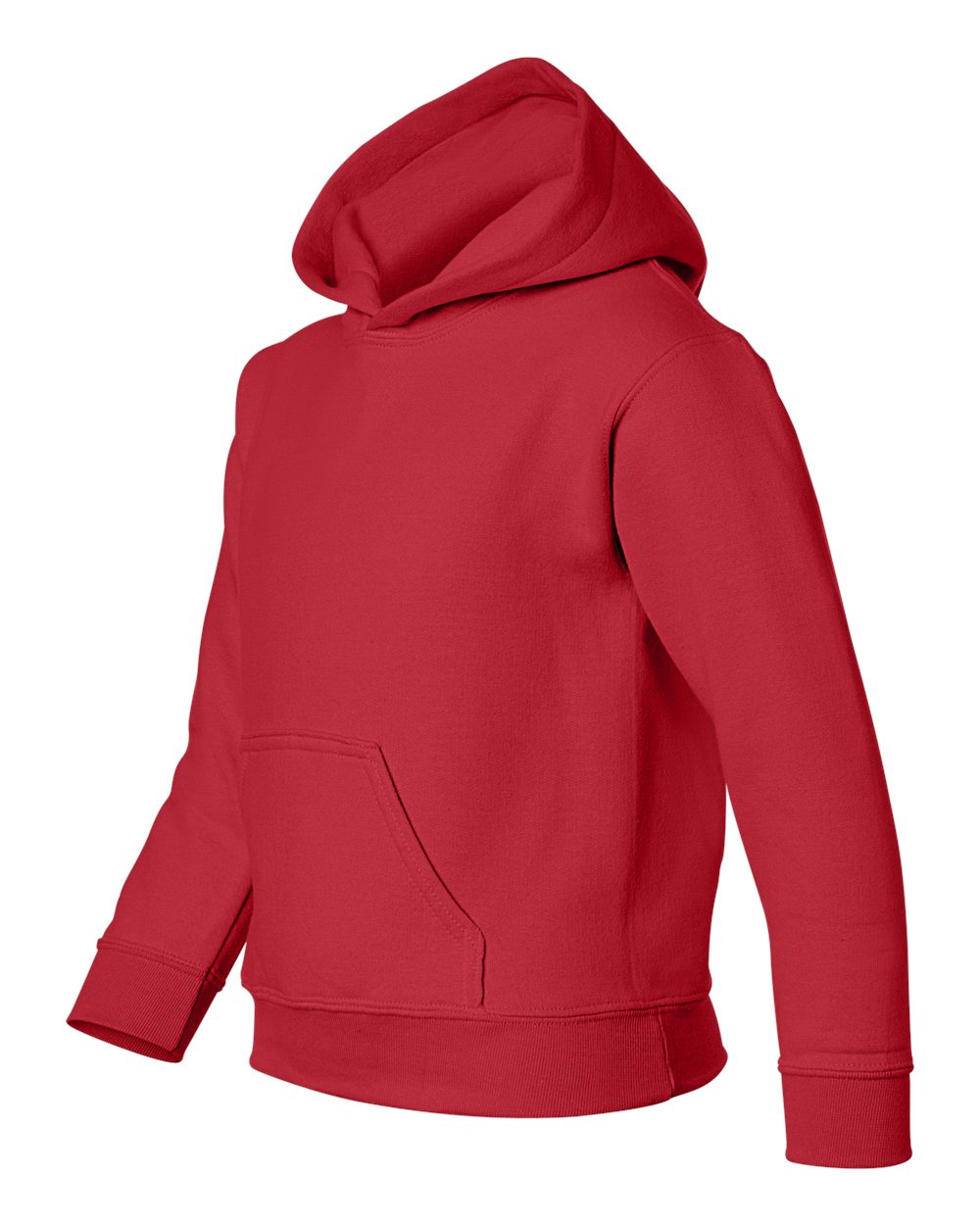 Youth Heavy Blend™ Hooded Sweatshirt - Side - B32060702 - Red