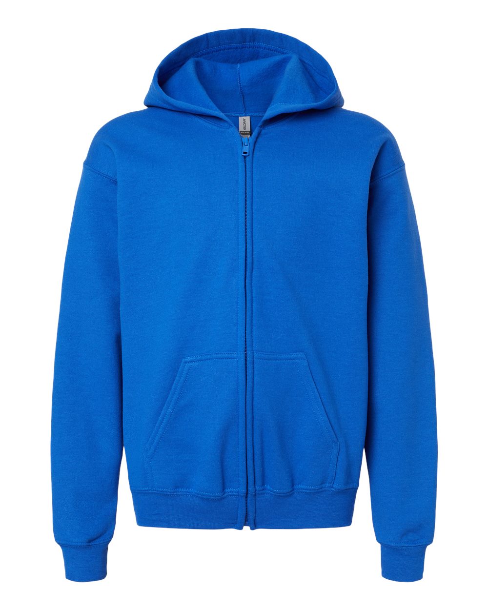 Youth Heavy Blend™ Full-Zip Hooded Sweatshirt - Front - B32360752 - Royal