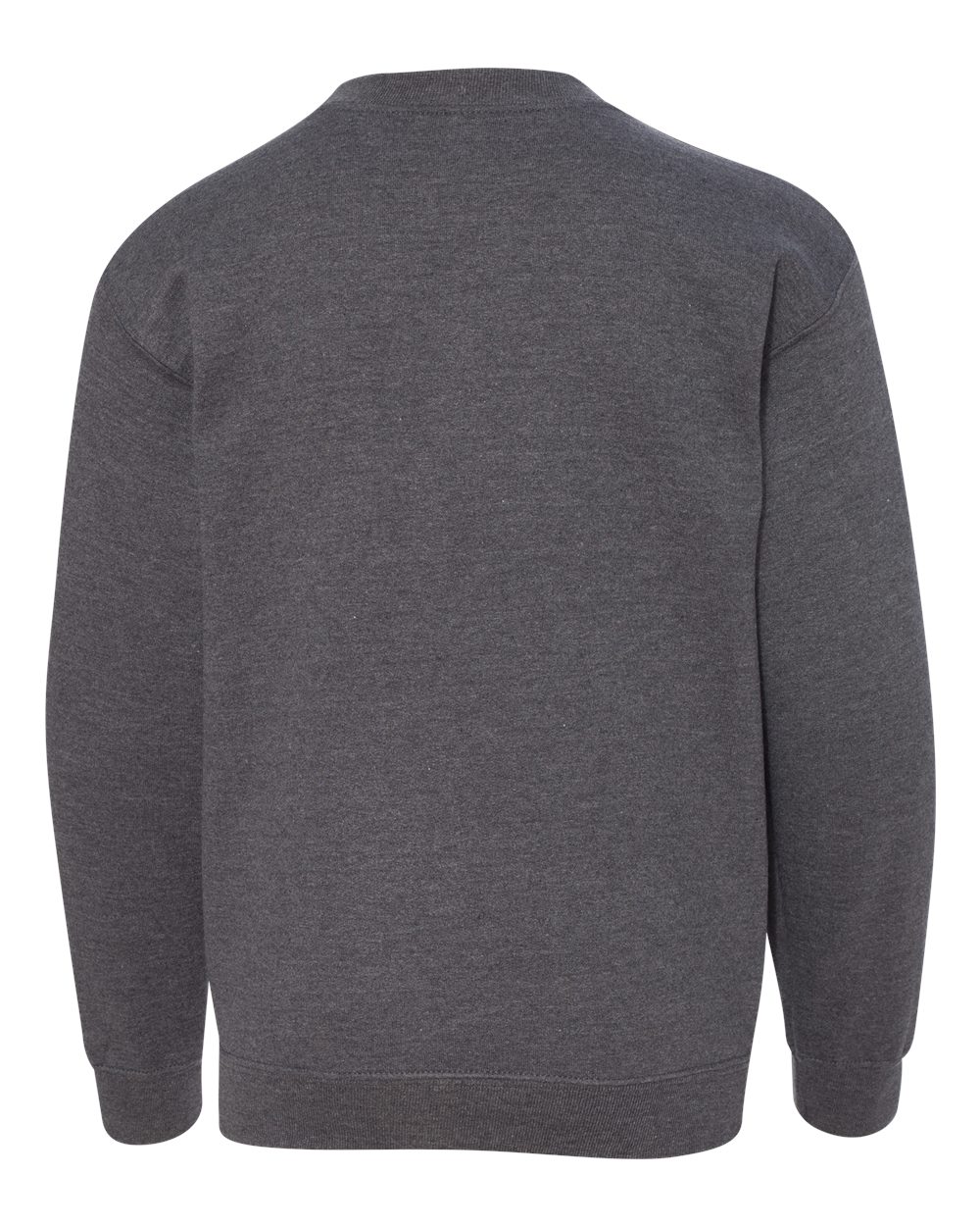 Youth Heavy Blend™ Crewneck Sweatshirt - Back - B33060072 - Dark Heather