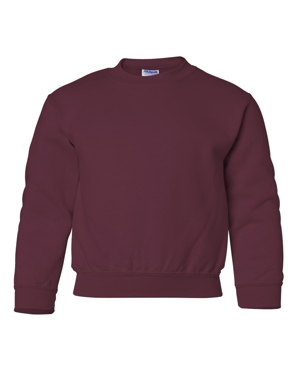 Youth Heavy Blend™ Crewneck Sweatshirt - Front - B33060532 - Maroon