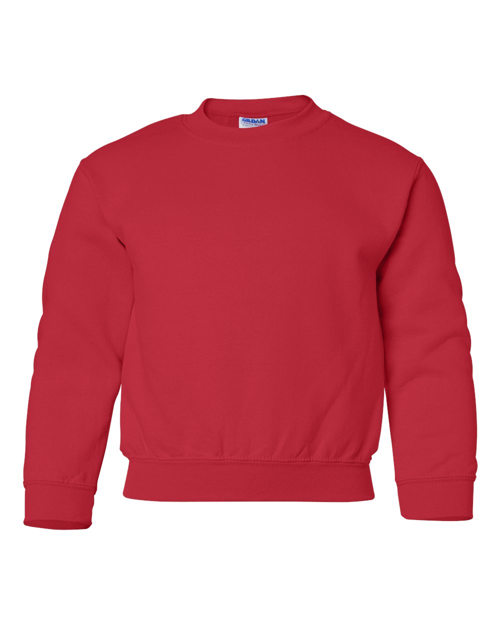 Youth Heavy Blend™ Crewneck Sweatshirt - Front - B33060702 - Red