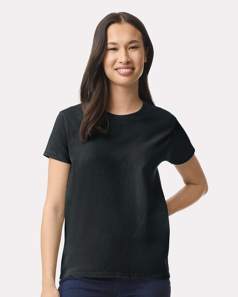 Women's Ultra Cotton® T-Shirt - OnModelFront - B50560502 - Black
