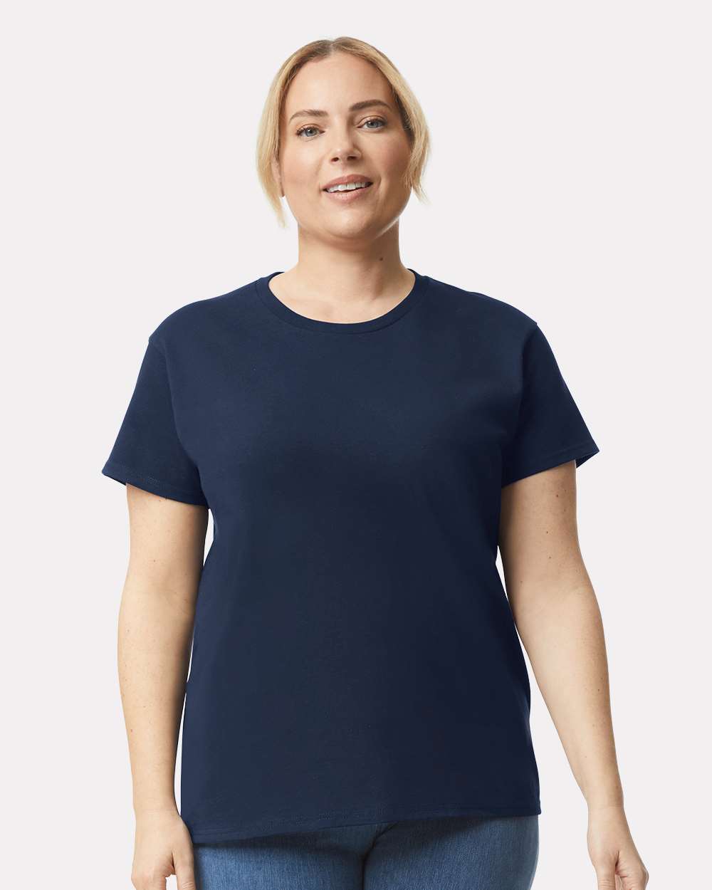 Women's Ultra Cotton® T-Shirt - OnModelFront - B50560652 - Navy