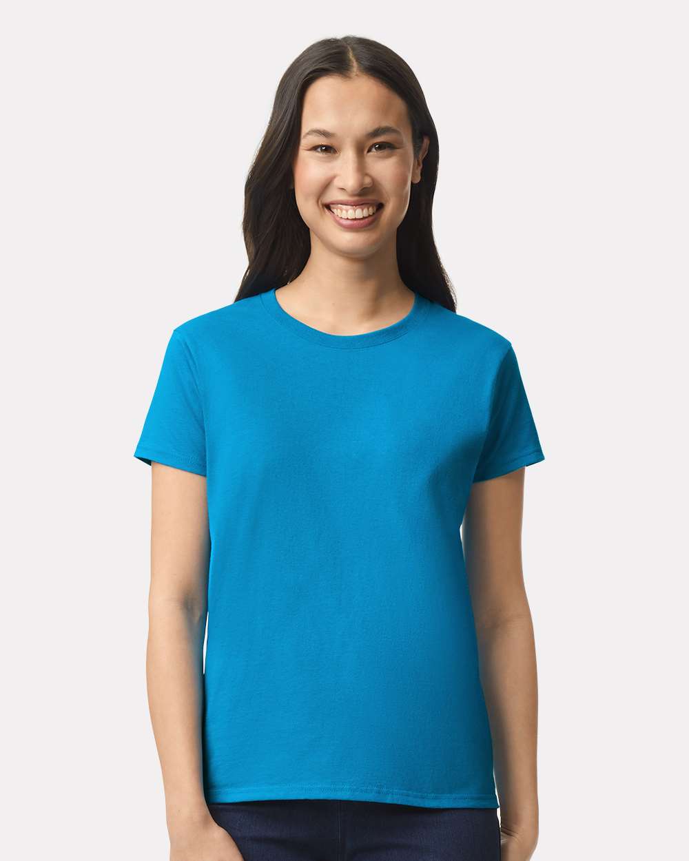 Women's Ultra Cotton® T-Shirt - OnModelFront - B50560763 - Sapphire