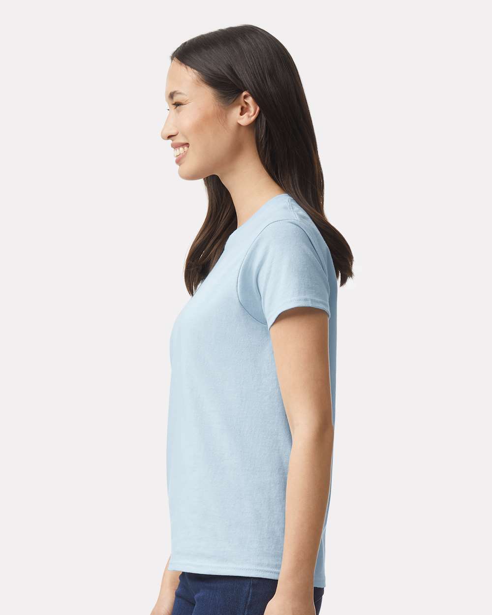 Women's Ultra Cotton® T-Shirt - OnModelSide - B50560253 - Light Blue