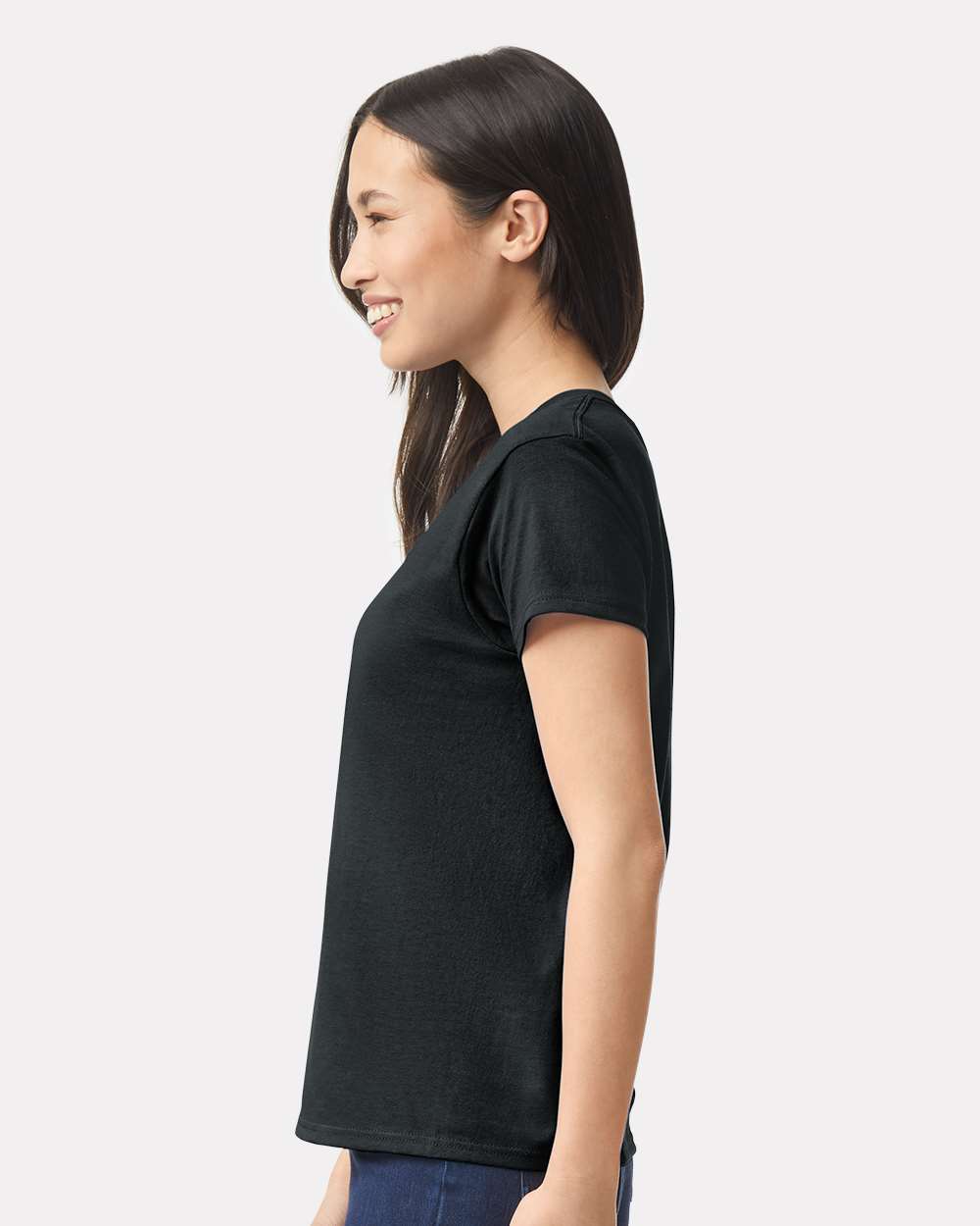 Women's Ultra Cotton® T-Shirt - OnModelSide - B50560502 - Black
