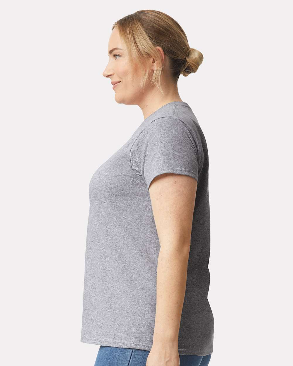 Women's Ultra Cotton® T-Shirt - OnModelSide - B50560583 - Sport Grey