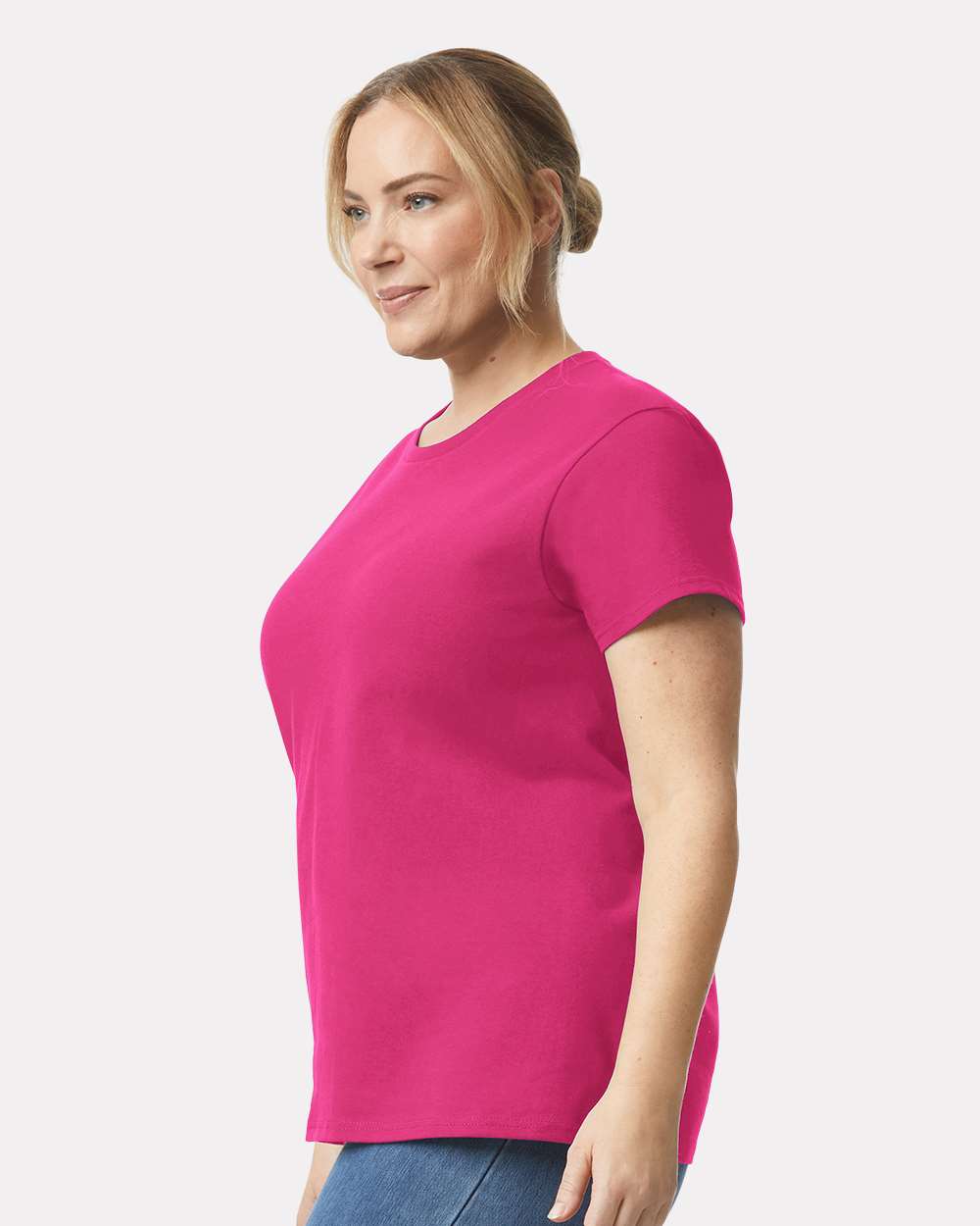 Women's Ultra Cotton® T-Shirt - OnModelSide - B50560693 - Heliconia