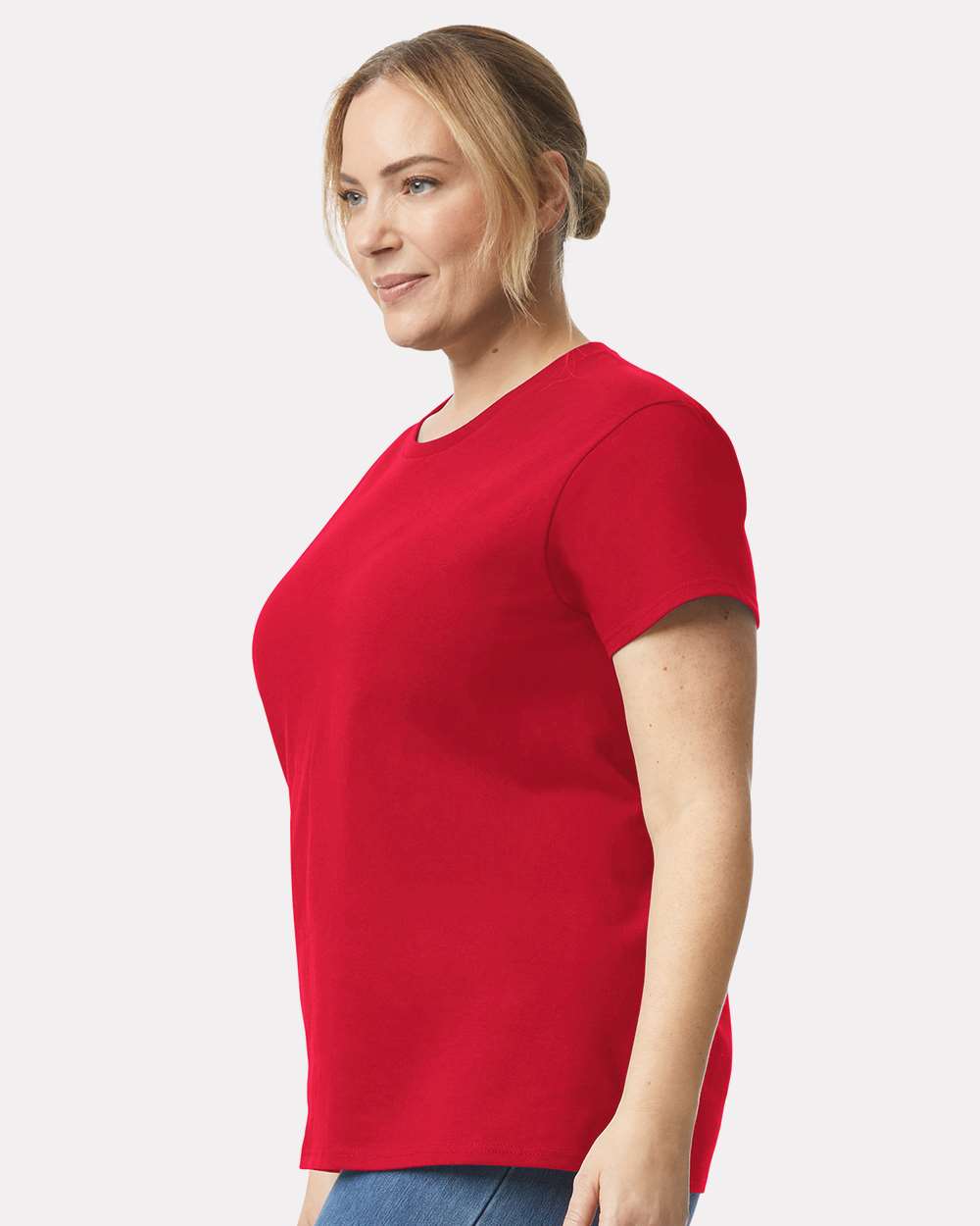 Women's Ultra Cotton® T-Shirt - OnModelSide - B50560703 - Red