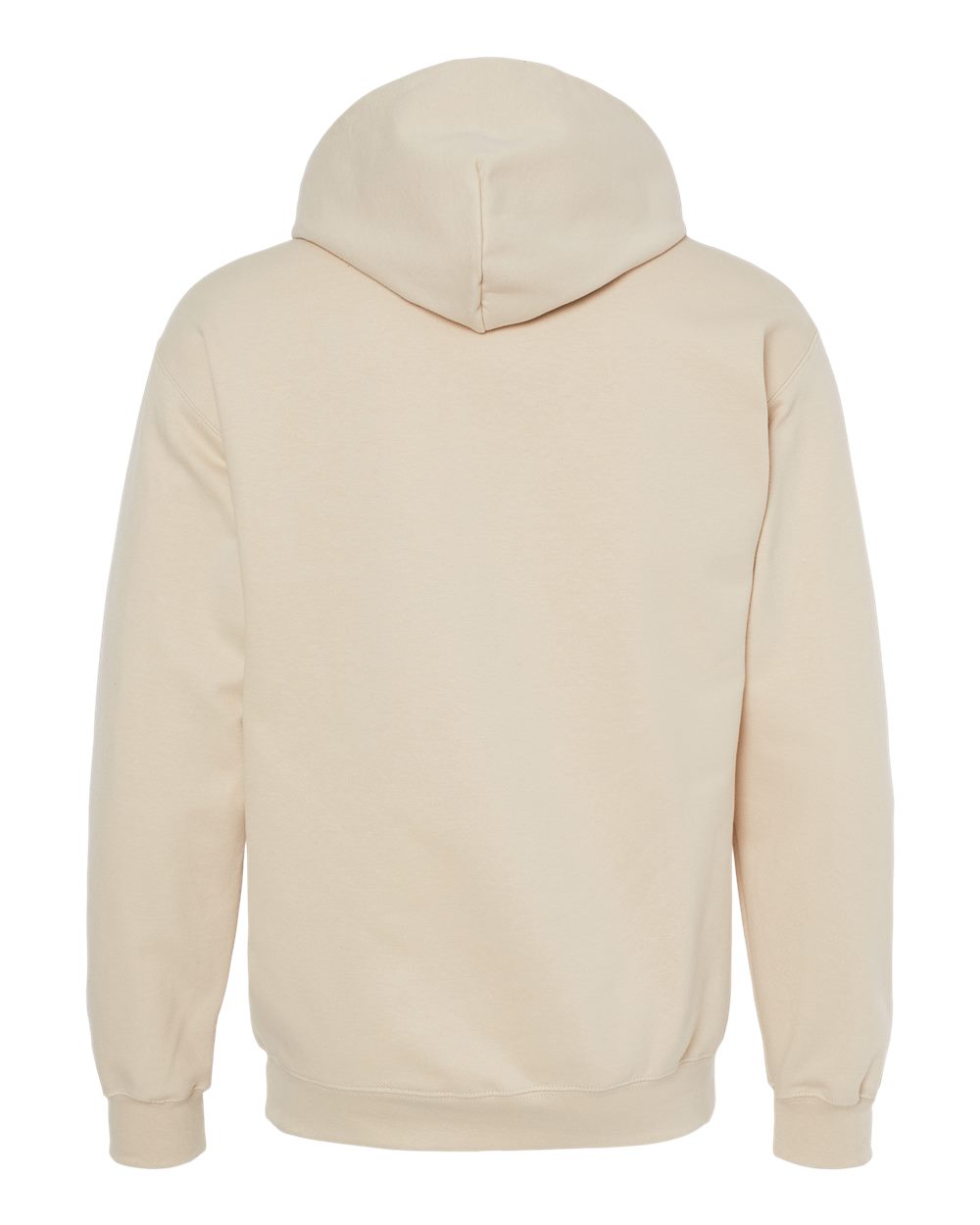 Unisex Softstyle® Midweight Hooded Sweatshirt - Back - B24160243 - Sand