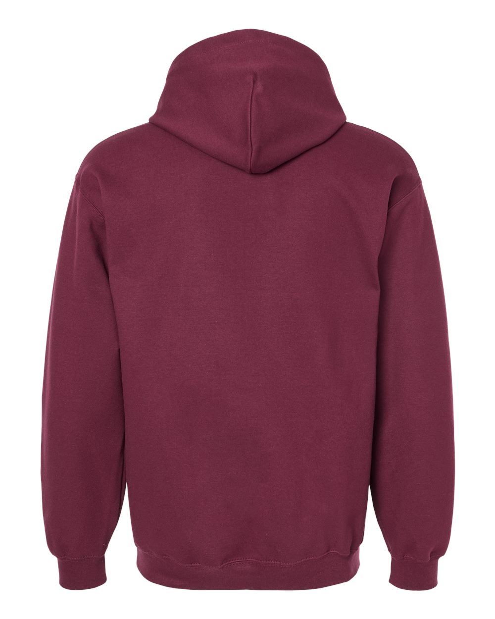Unisex Softstyle® Midweight Hooded Sweatshirt - Back - B24160533 - Maroon