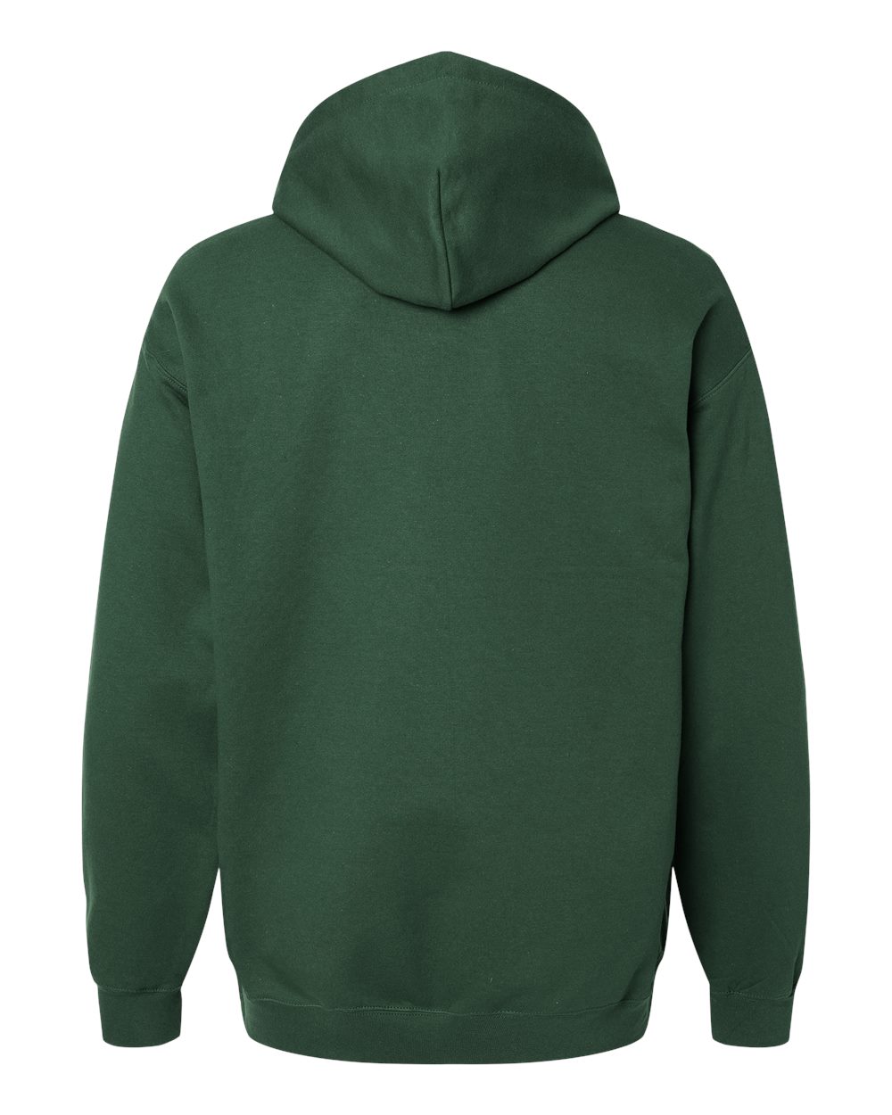 Unisex Softstyle® Midweight Hooded Sweatshirt - Back - B24160543 - Forest Green