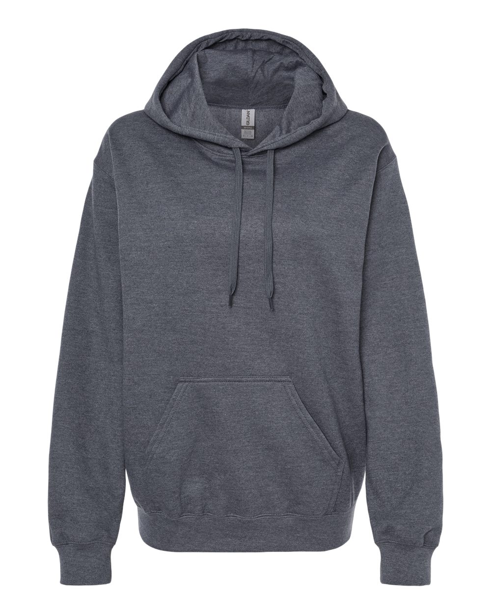 Unisex Softstyle® Midweight Hooded Sweatshirt - Front - B24160103 - Dark Heather