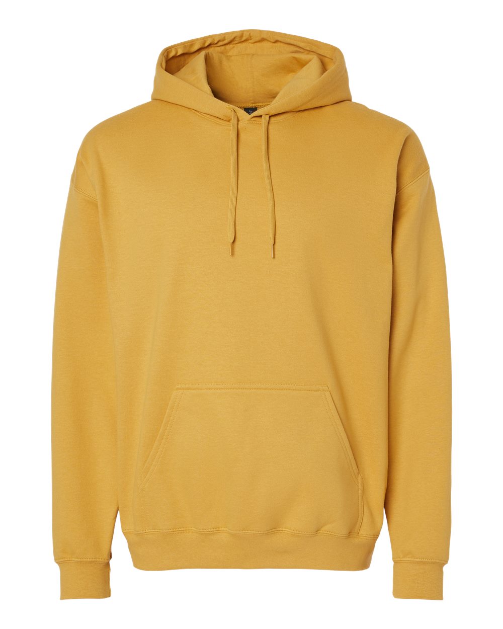 Unisex Softstyle® Midweight Hooded Sweatshirt - Front - B24160133 - Mustard