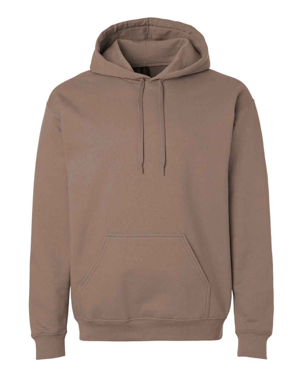Unisex Softstyle® Midweight Hooded Sweatshirt - Front - B24160473 - Brown Savana