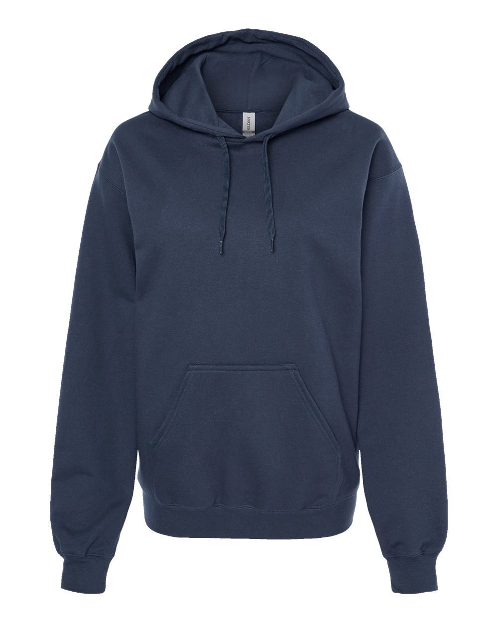 Unisex Softstyle® Midweight Hooded Sweatshirt - Front - B24160633 - Blue Dusk