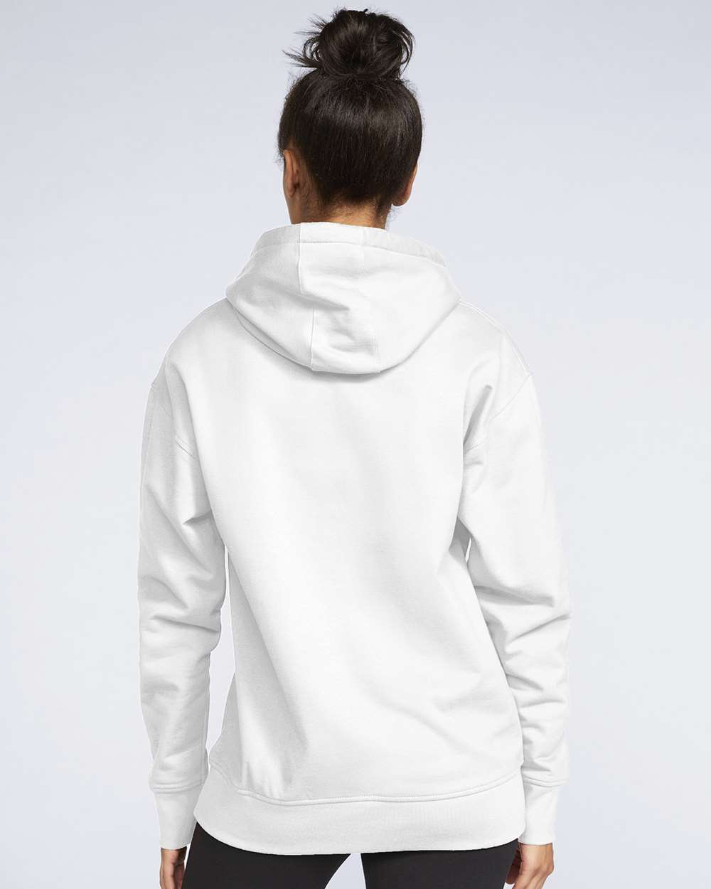 Unisex Softstyle® Midweight Hooded Sweatshirt - OnModelBack - B24160003 - White
