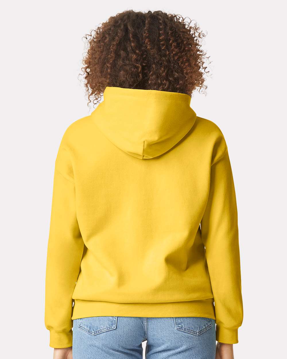 Unisex Softstyle® Midweight Hooded Sweatshirt - OnModelBack - B24160123 - Daisy
