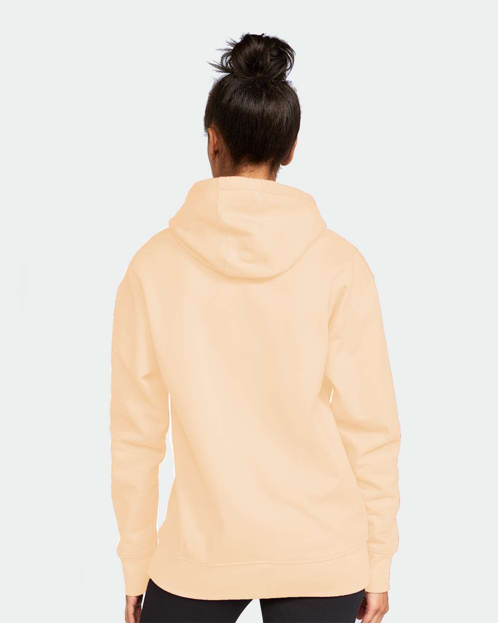 Unisex Softstyle® Midweight Hooded Sweatshirt - OnModelBack - B24160403 - Yellow Haze