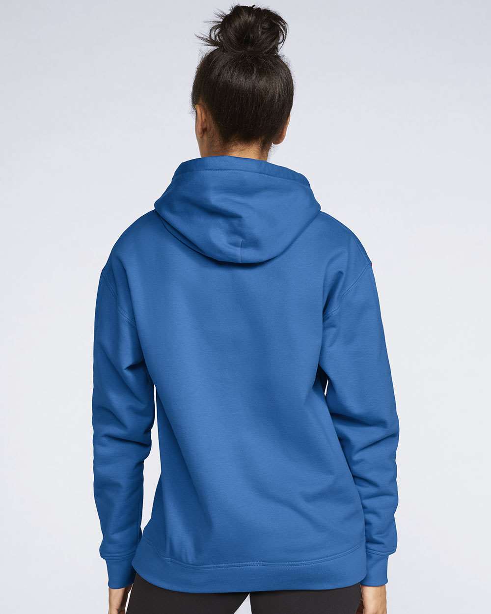Unisex Softstyle® Midweight Hooded Sweatshirt - OnModelBack - B24160753 - Royal