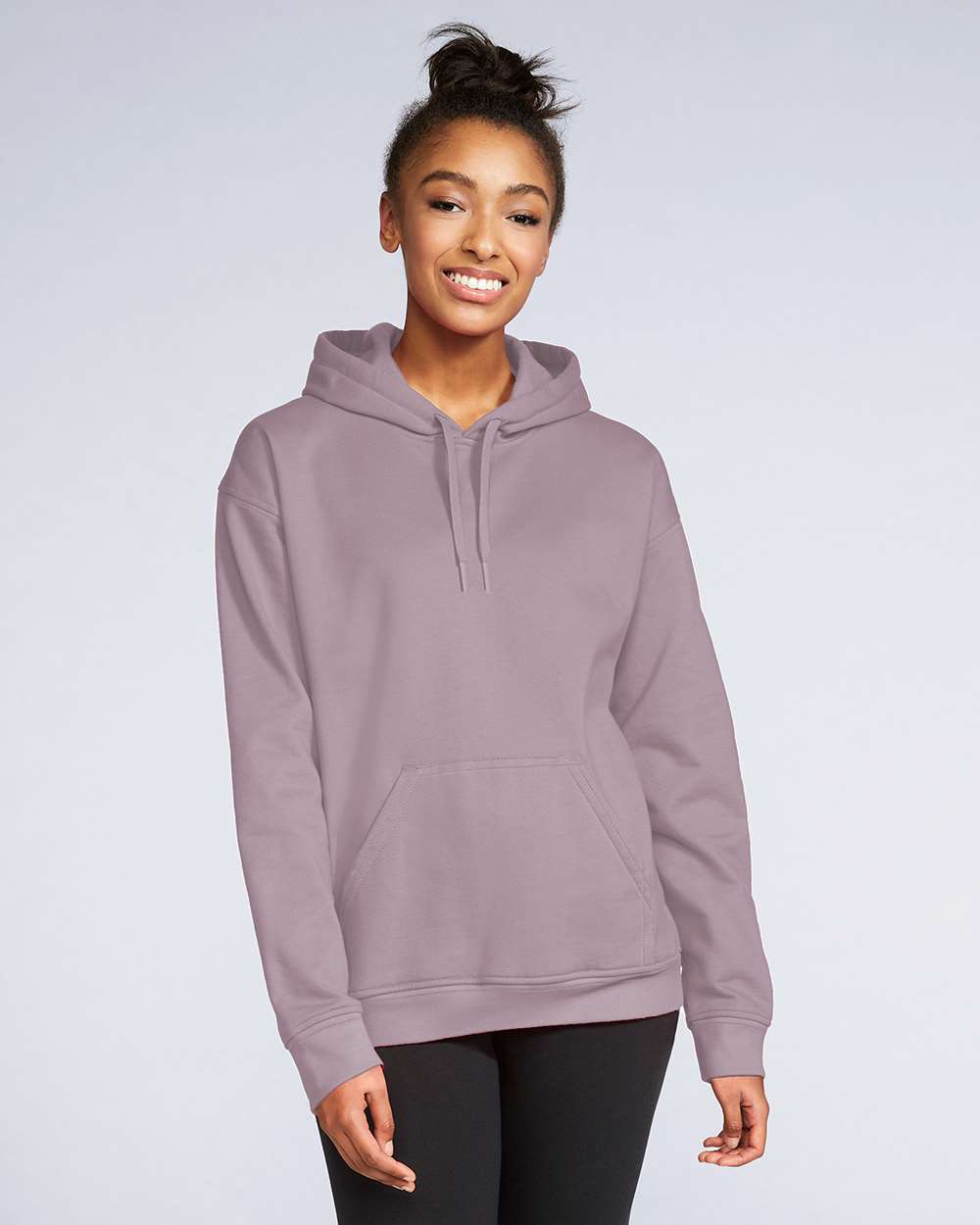 Unisex Softstyle® Midweight Hooded Sweatshirt - OnModelFront - B24160673 - Paragon