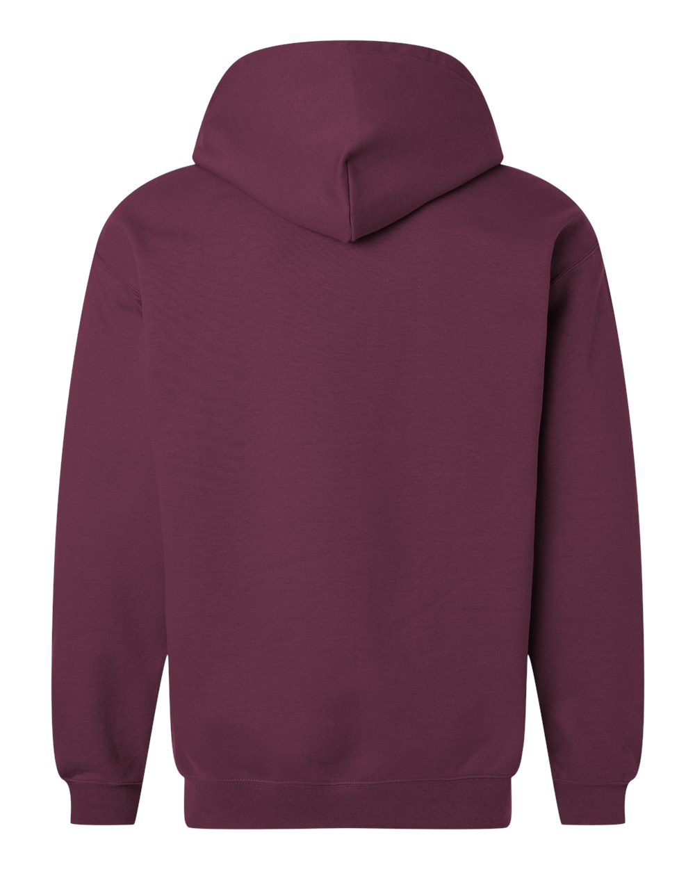 Unisex Softstyle® Full-Zip Hooded Sweatshirt - Back - B24260533 - Maroon