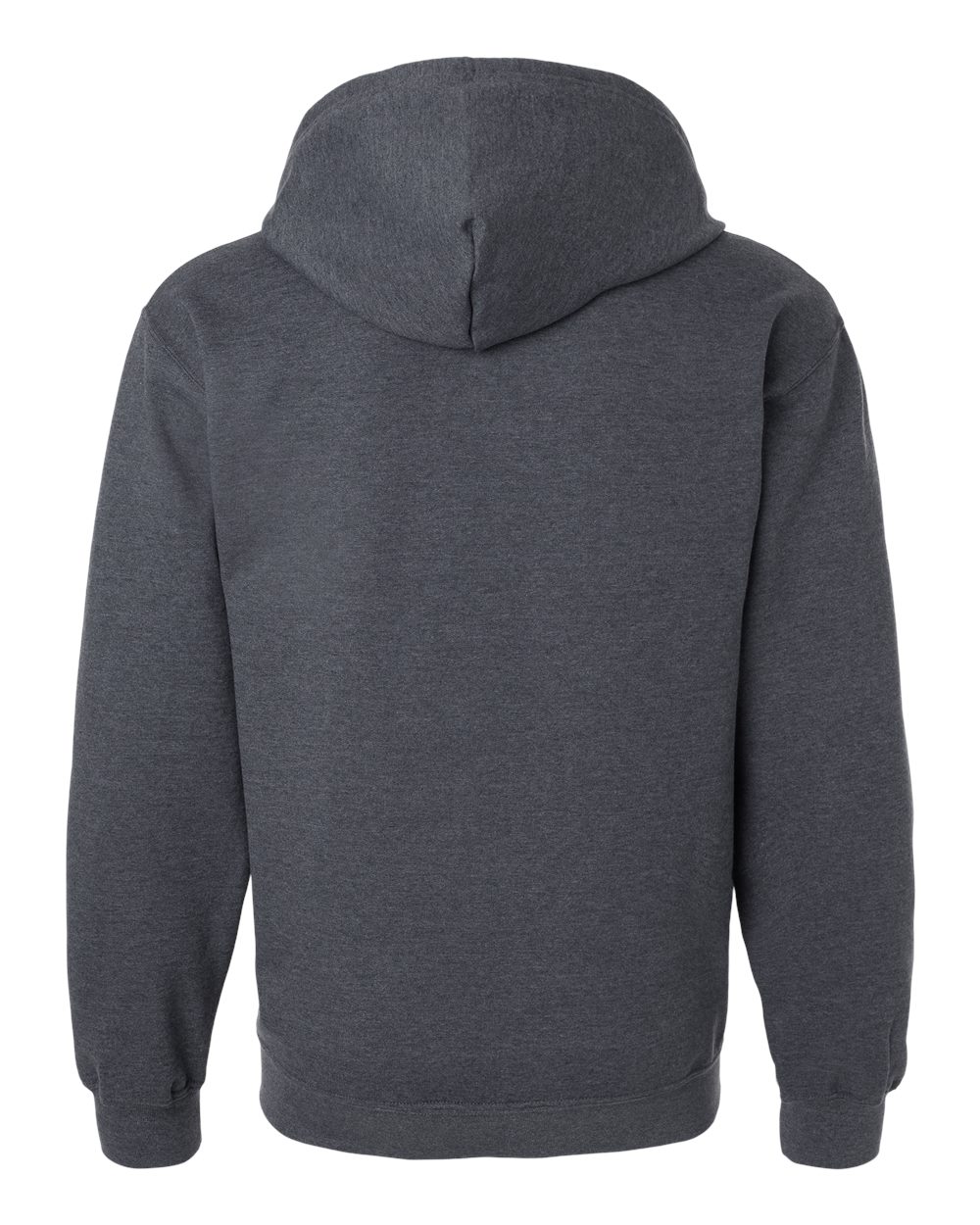 Unisex Softstyle® Full-Zip Hooded Sweatshirt - Back - B24260593 - Dark Heather