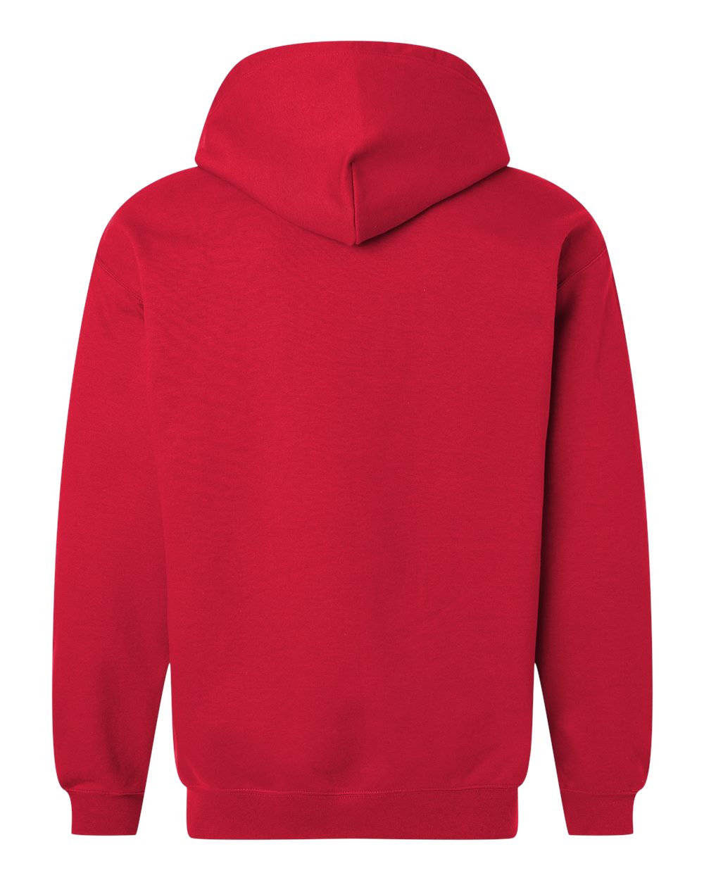 Unisex Softstyle® Full-Zip Hooded Sweatshirt - Back - B24260713 - Red