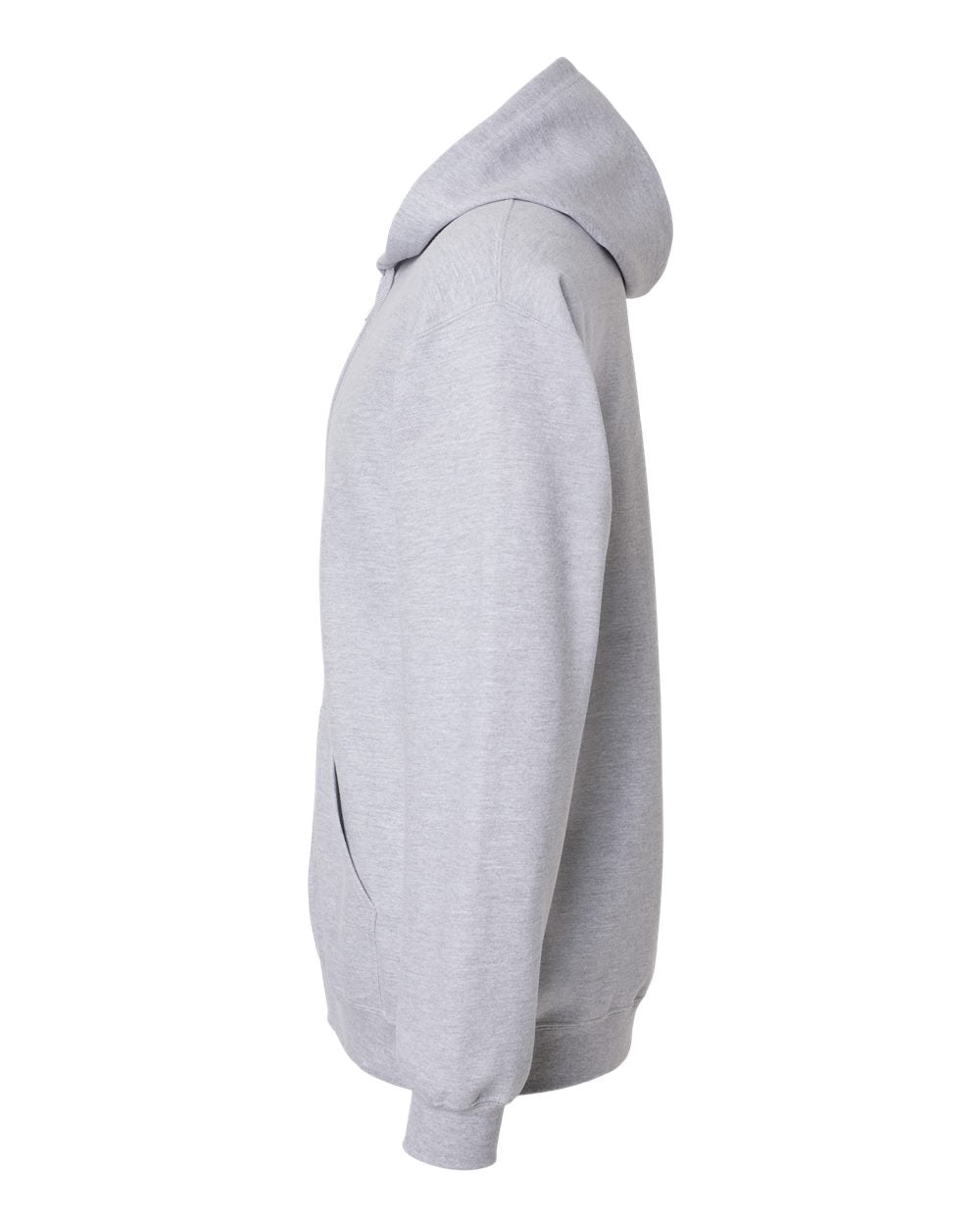 Unisex Softstyle® Full-Zip Hooded Sweatshirt - DirectSide - B24260583 - Sport Grey