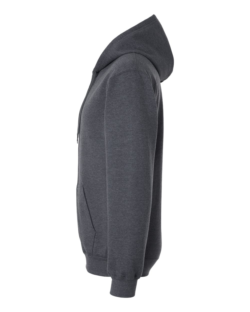 Unisex Softstyle® Full-Zip Hooded Sweatshirt - DirectSide - B24260593 - Dark Heather