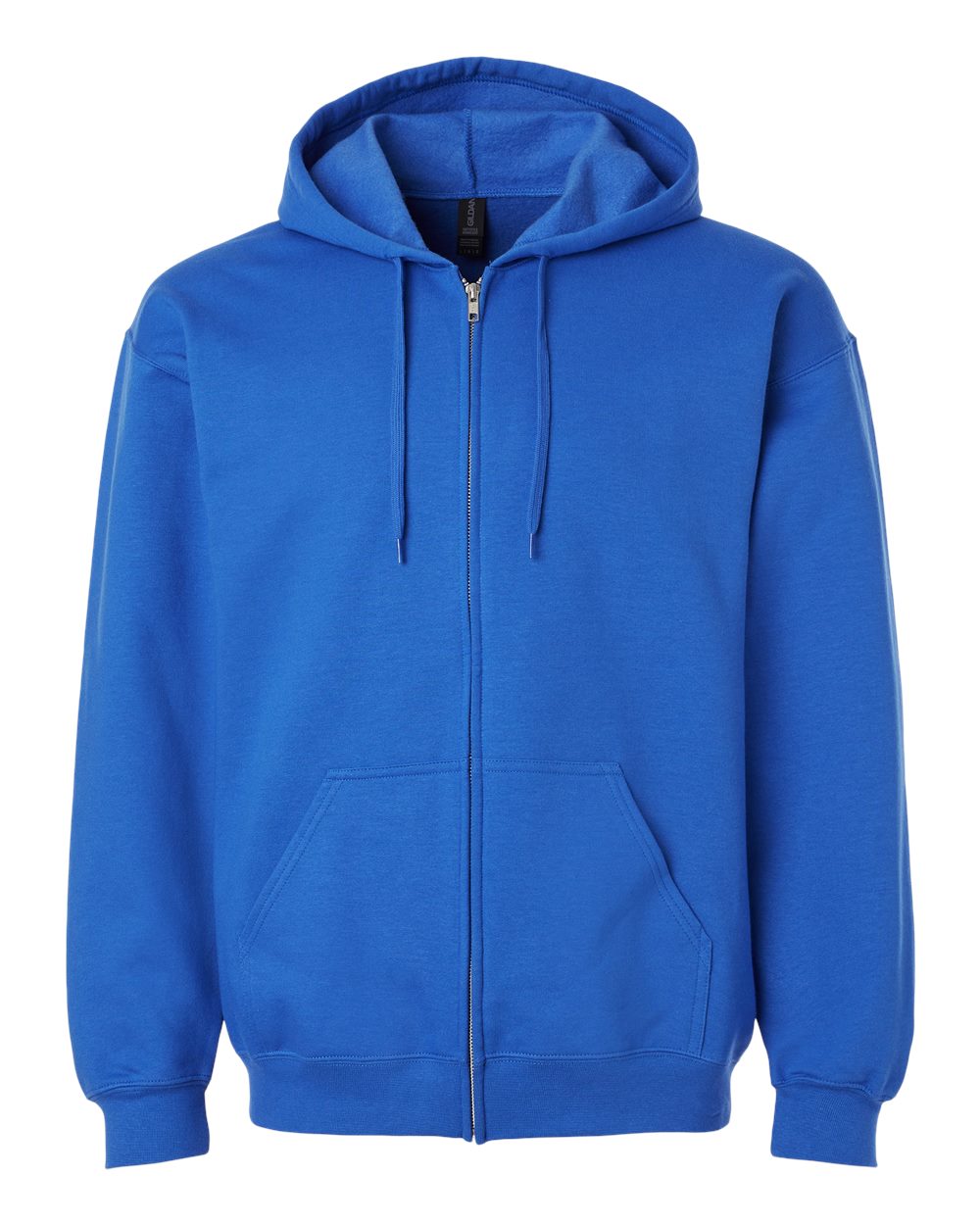 Unisex Softstyle® Full-Zip Hooded Sweatshirt - Front - B24260253 - Royal
