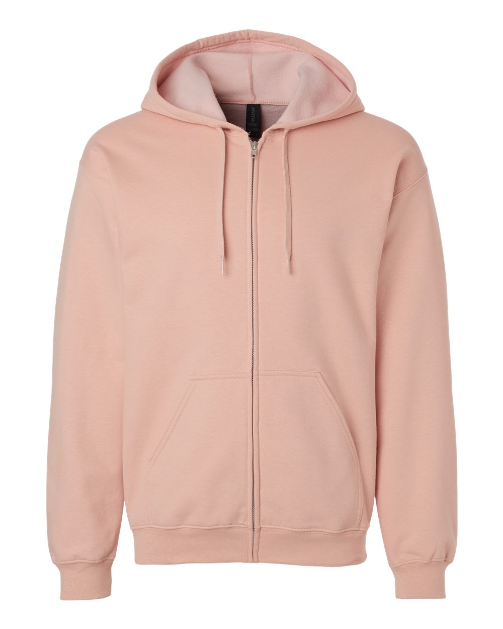 Unisex Softstyle® Full-Zip Hooded Sweatshirt - Front - B24260303 - Dusty Rose